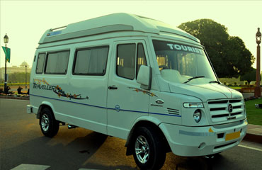 9 Seater Tempo Traveller on Rent